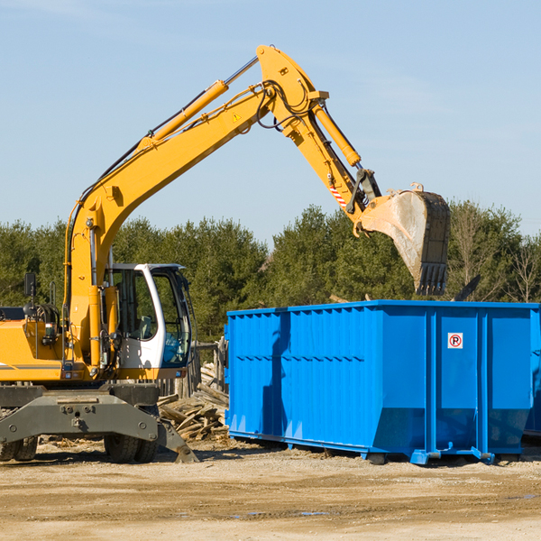 what size residential dumpster rentals are available in Gardiner New York